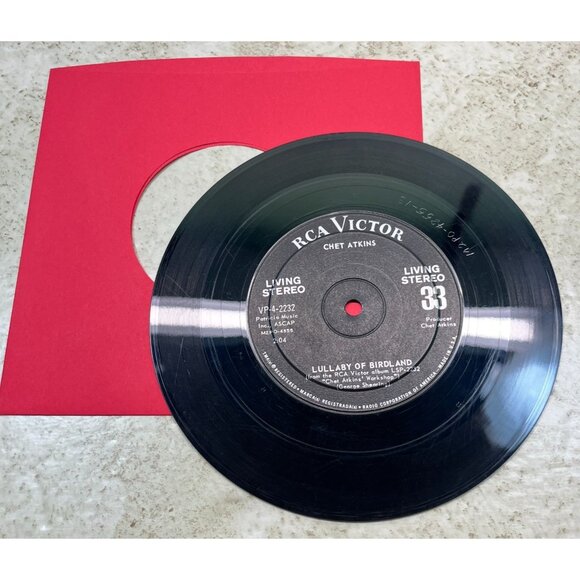 Chet Atkins Jukebox Compact 33 Country Lullaby of Birdland / Sleep RCA Victor - Picture 3 of 6